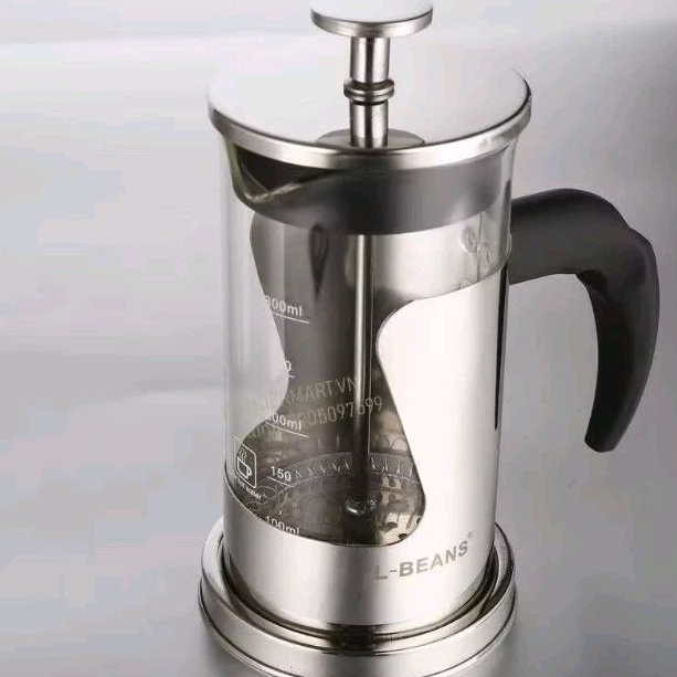 Bình pha cà phê kiểu Pháp thương hiệu L-Beans 350ml bình pha lọc ép