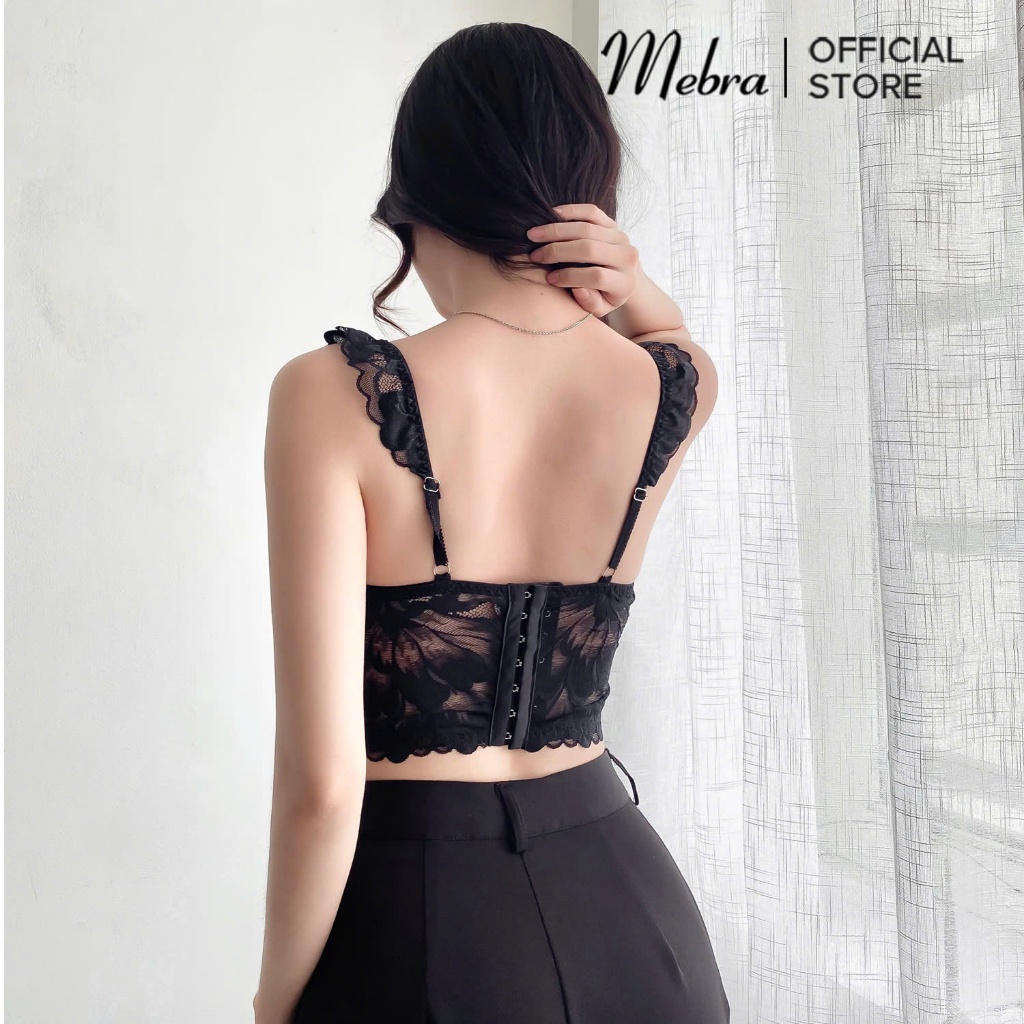 CORSET REN - REMY - Áo Corset Ren Mebra có gọng đen thiết kế VN chuẩn form sexy sang trọng vai cánh tiên Mebra | BigBuy360 - bigbuy360.vn