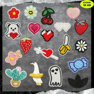Sticker ủi áo cao cấp, miếng dán quần áo dùng làm Patch ủi, miếng vá quần áo, vá áo phao, trang trí BALO