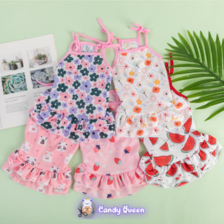 Váy Dây Cho Chó Mèo Thú Cưng Đầm Họa Tiết Màu Sắc Đẹp Có Dây Cột Tăng Giảm Tiện Lợi