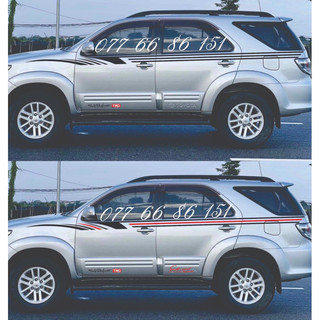 Tem Dán Sườn Xe Fortuner