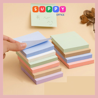 Giấy note set 100 tờ nhiều màu sắc giấy nhớ có keo dán tiện lợi Suppy