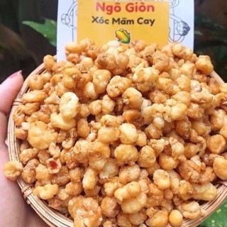  Ngô giòn mắm cay hũ pet 500gr cay giòn ngon đậm vị ăn là mê_Ăn Vặt Hà Nội 