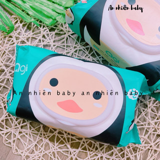 Giấy ướt agi 100 tờ-không màu,không mùi,không chất bảo quản