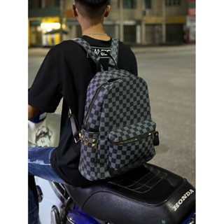 Balo đi học Kẻ Ô Xanh size 40 đựng vừa sách vở A4