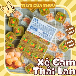 Lốc 24 Hộp Kẹo Vitamin C Trái Tim Roscela Cam của Thái Lan, Kẹo C Cam Tuổi Thơ, đồ ăn vặt