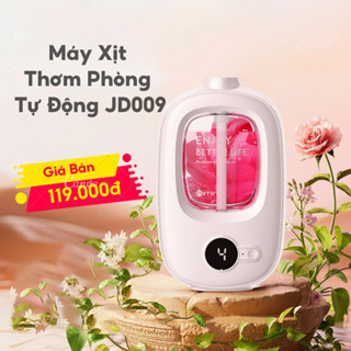 Máy Xịt Thơm Phòng Tự Động, Nước Hoa Thơm Phòng JD009, 5 Mùi Hương, Tích Hợp Pin Sạc 1200mAh