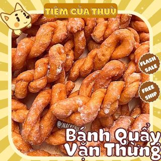 1KG Quẩy Xoắn Đường Vặn Thừng To Giòn, Quẩy Đường, Quẩy Chiên Giòn, đồ ăn vặt, ăn vặt tuổi thơ cổng trường