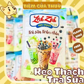 Kẹo Thạch Trà Sữa ZaiZai, Thạch Trà Sữa Trân Châu, Ăn Là Chìm Sâu, đồ ăn vặt