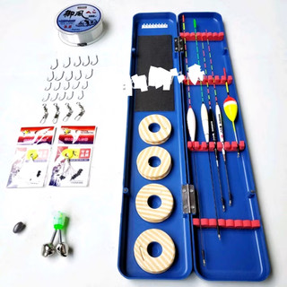 Combo hộp đựng phao câu cá kèm phao điện câu đài và 14 món phụ kiện