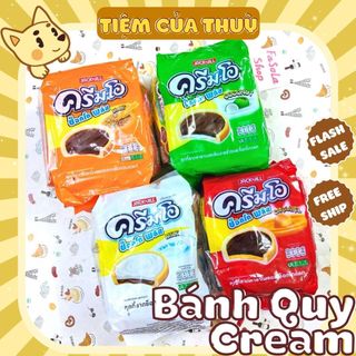  Bánh Quy CREAM O Thái Lan Choco Plus JACK&JILL 24 Gói Nhân Socola Nhiều Vị đồ ăn vặt 