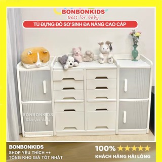 (Đủ tấm hậu) Kệ nhựa phân loại đồ Newber 14 ngăn và 12 ngăn, Tủ đựng quần áo mẹ và bé, Tủ đồ dùng sơ sinh