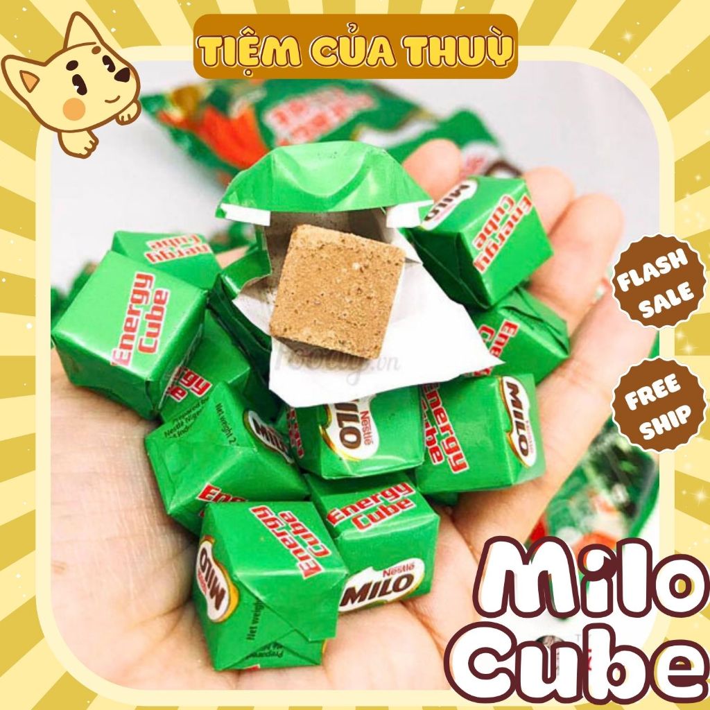 Kẹo Milo Cube Cacao Thái Lan 2.75G, đồ ăn vặt