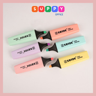 Bút highlight Sbide pastel, bút dạ quang, đánh dấu nhiều màu sắc Suppy