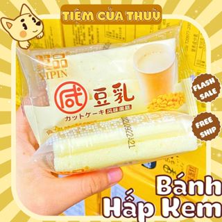 Bánh Bông Lan Hấp YIPIN 4 Vị Nhân Kem  Thơm Ngon, Bánh Tươi Đài Loan [1 Cái]