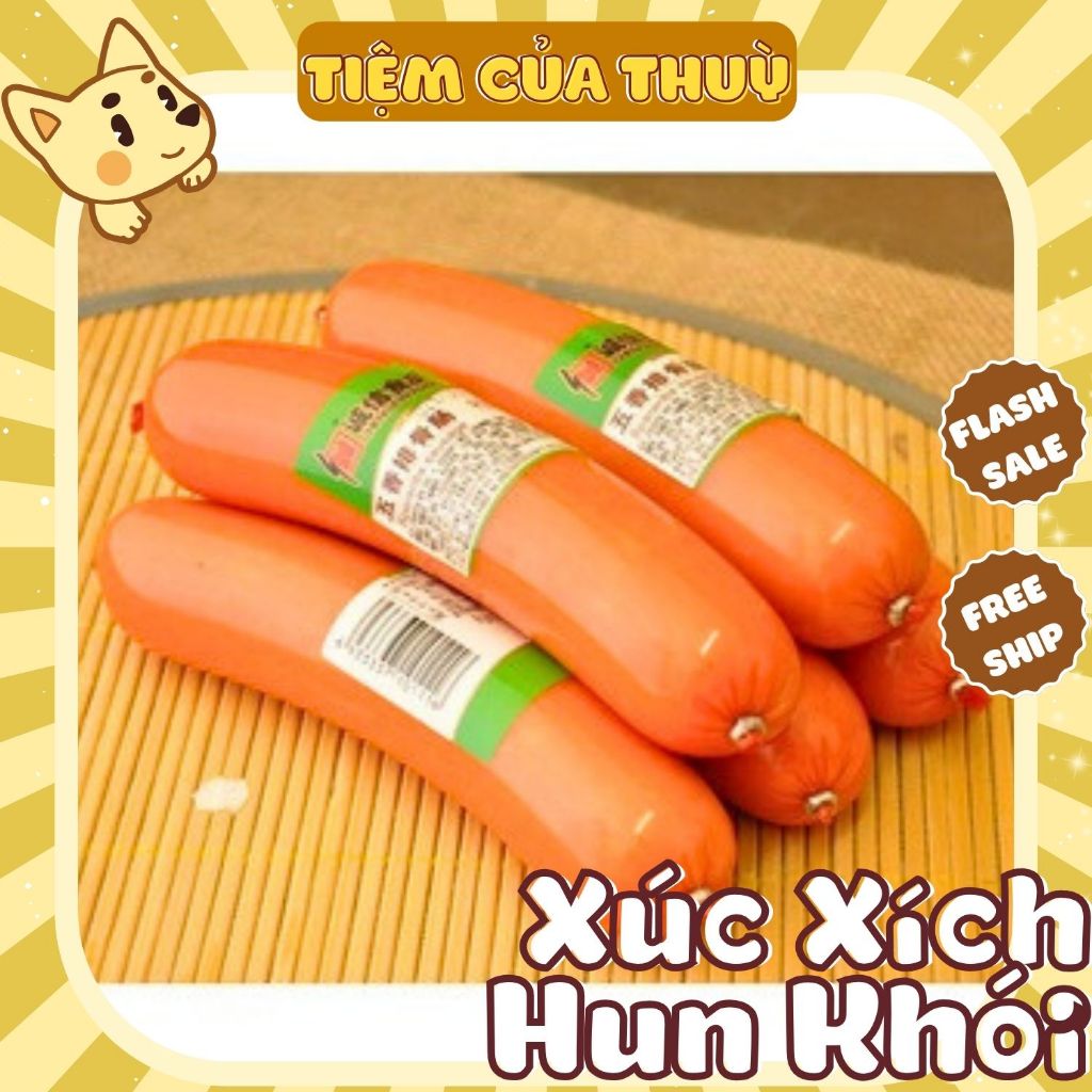 Xúc Xích Khổng Lồ, Xúc Xích Heo Hun Khói 130G  Ăn Liền Thơm Ngon