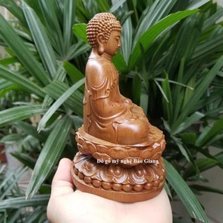 Tượng phật a di đà bằng gỗ mùi thơm