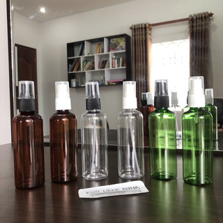 CHAI XỊT Phun sương 100ml 50ml - CHAI PET TRONG SUỐT