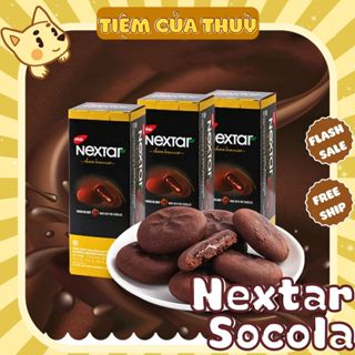Bánh Mì Nextar Nabati Socola Hộp 112G - 8 Cái, Bánh Nabati Nextar Socola Chảy, Tiệm ăn vặt Thuỳ Bùi