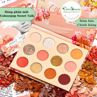 BILL US - Bảng phấn mắt Colourpop Sweet Talk tone cam hồng đào Blingbling Chiin Beauty