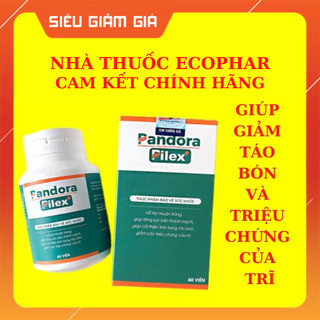 Viên Uống Pandora Pilex + (Hộp 60 Viên) - Giúp Giảm Táo Bón Và Triệu Chứng Của Trĩ