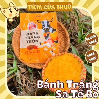 Bánh tráng trộn 4 vị miss bánh tráng, bánh tráng xì ke, đồ ăn vặt