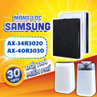 Màng lọc không khí Samsung AX40R3030WM/ AX34R3020WW. Bộ lọc máy lọc không khí Samsung HEPA và Carbon