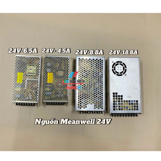 Nguồn meanwell 24v 4.5a 6.5a 8.8a 14.6a 18.8a hàng tháo máy, nguồn led 24v100w 150w 200w 350w 400w