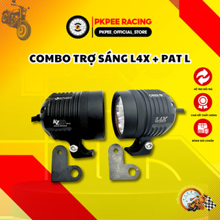 Đèn Led Trợ Sáng L4X Thân Nhôm CNC, KZ40 V4.2 (40W) Kính Tím XPL Gắn Được Cho Xe Máy, Xe Đạp Điện Bảo Hành 6 Tháng PKPEE