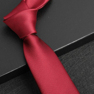 Cà vạt đỏ đô bản 5,5cm cao cấp