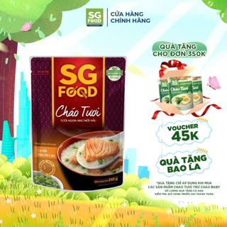 Cháo Tươi Sài Gòn Food Cá Hồi & Đậu Hà Lan 240g
