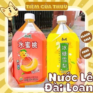  Nước Lê Đài Loan Trưng Đường Phèn Nước Ép Lê  Đào Nước Ép Hoa Quả Kangshifu Chai 1000ML 
