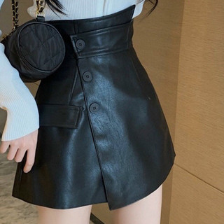 Gomboutique77, quần váy da màu đen nâu hot hit hiện đại thời trang quần da 3 khuy🌾🌾🌾🌾🌾t8777