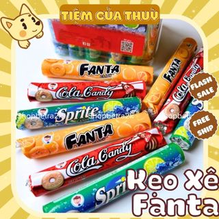 Kẹo c fanta cam - sprite chanh - coca candy, kẹo xê trái cây - đồ ăn vặt tiệm ăn vặt thuỳ bùi