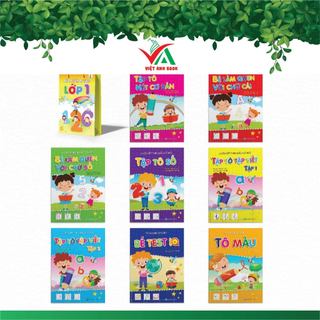 Sách - Chuẩn Bị Cho Bé Vào Lớp 1- Combo 8 Cuốn