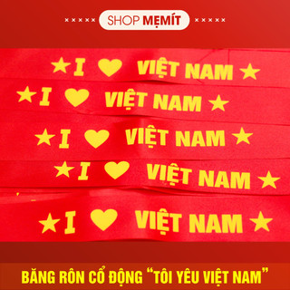 Băng rôn cổ động Tôi yêu việt nam