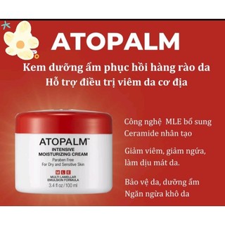 [ATOPALM date 2027] Kem dưỡng viêm da cơ địa chàm sữa Atopalm dung tích 100ml