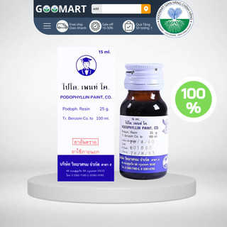 Dung dịch Podophyllin 25% Vidhyasom Thái Lan 15ml