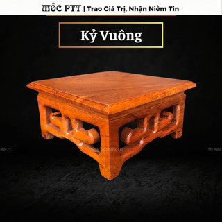Kỷ Vuông, Đế Bát Hương chất liệu gỗ Hương sang trọng bền đẹp