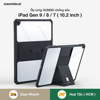 Ốp lưng XUNDD iPad Gen 9 / 8 / 7 ( 10.2-inch 2021/2020/2019 ) chống trầy, viền TPU chống sốc, mặt lưng chân đế