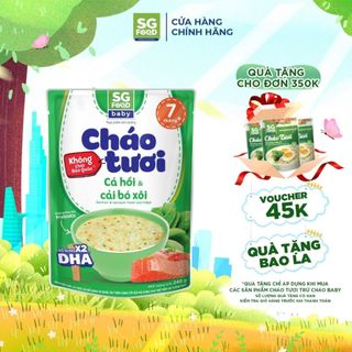 Cháo Tươi Baby Sài Gòn Food Cá Hồi & Cải Bó Xôi 240g