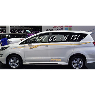 Tem dán sườn xe Innova