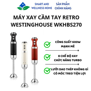 Máy xay cầm tay retro Westinghouse WKHBS270 3 màu cá tính - Bảo hành 12 tháng