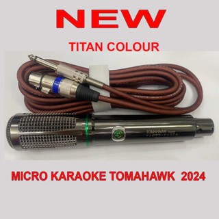 Micro karaoke có dây TOMAHAWK thương hiệu Nhật Bản mẫu mới 2024, mic hát nhẹ tiếng trong  dùng cho dàn karaoke