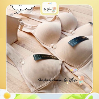 Áo ngực thông hơi bé bú trước và sau sinh không gọng, mút mỏng