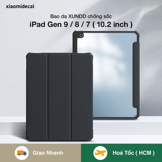Bao da XUNDD iPad Gen 9 / 8 / 7 ( 10.2-inch 2021/2020/2019 ) chống trầy, chống sốc, mặt lưng trong