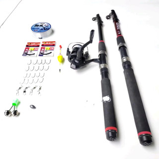 combo bộ cần câu cá rút shimano kèm máy và phụ kiện đầy đủ 01