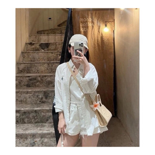 áo sơmi kẻ đũi