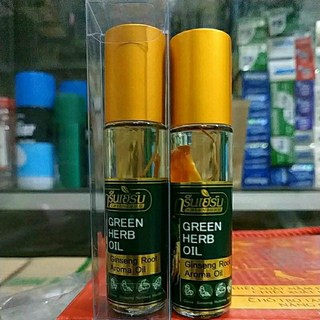 Dầu gió thảo dược nhân sâm Green Herb oil Thailand 8ml