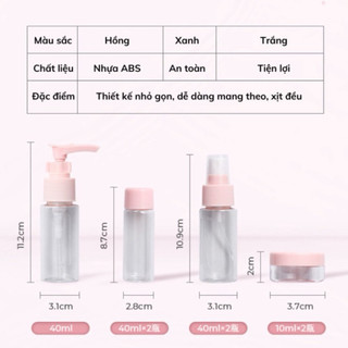 Bộ chiết mỹ phẩm Lameila Empty Bottle